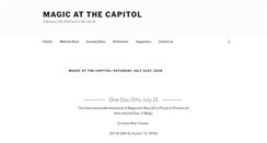 Desktop Screenshot of magicatthecapitol.com